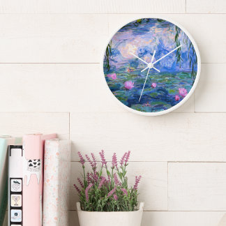 Water Lilies 1 Wall Clock