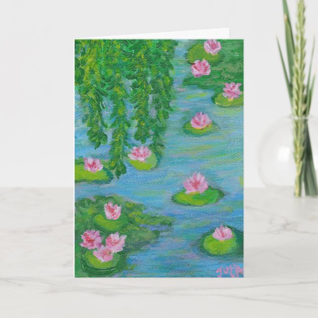 Water lilies # 4 card (Front)