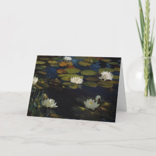 Water Lilies   Albert Edelfelt Card