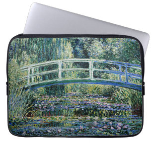 Water Lilies and Japanese Bridge, Laptop Sleeve