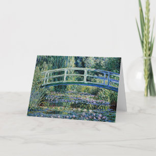 "Water Lilies and Japanese Bridge" Thank You Card
