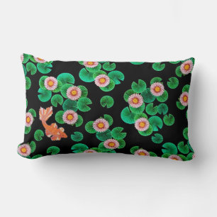 Water Lilies and Koi Fish Pillow