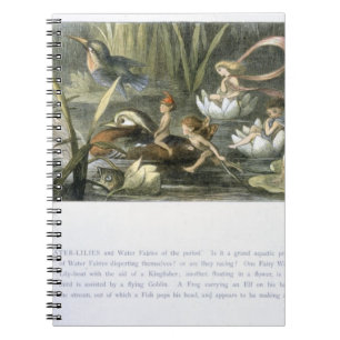 Water-Lilies and Water Fairies, illustration from Spiral Notebook