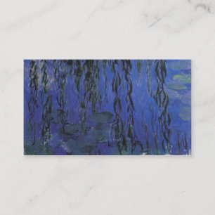 Water Lilies and Weeping Willow Branches -  Monet Business Card