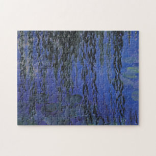 Water Lilies and Weeping Willow Branches - Monet Jigsaw Puzzle