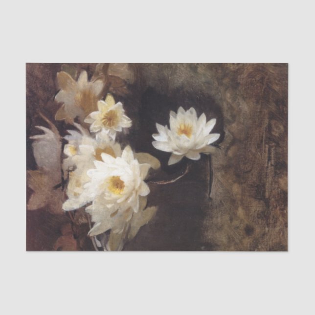 Water Lilies (by Abbott Henderson Thayer) Tissue Paper (Front)