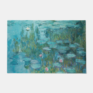 Water Lilies (by Claude Monet, 1915) Doormat