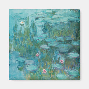 Water Lilies (by Claude Monet, 1915) Magnet