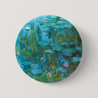 Water Lilies by Claude Monet 6 Cm Round Badge