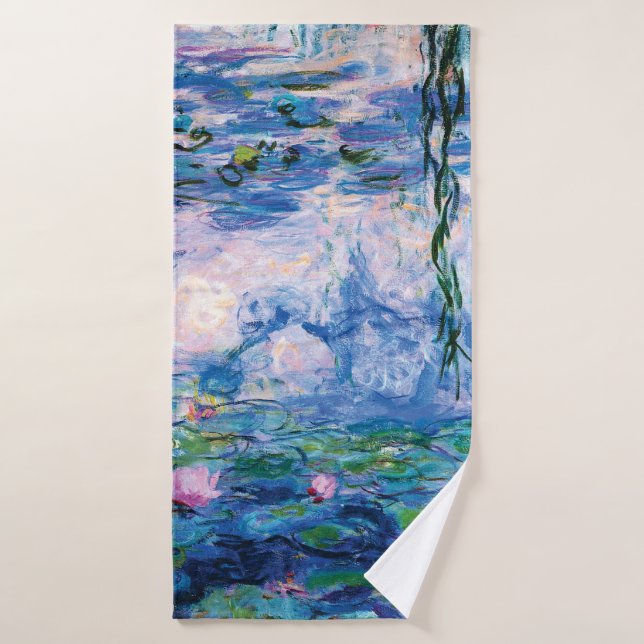 Water Lilies by Claude Monet Bath Towel (Bath Towel)