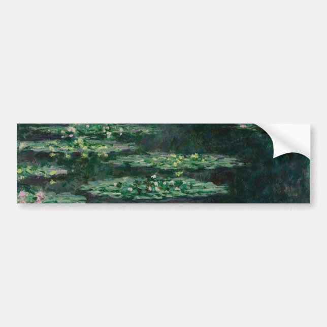 Water Lilies (by Claude Monet) Bumper Sticker (Front)