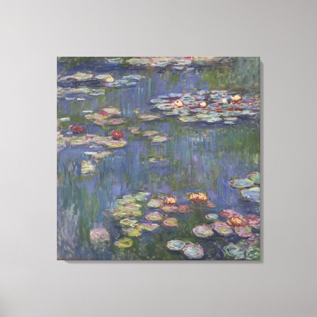 Water Lilies by Claude Monet Canvas Print (Front)