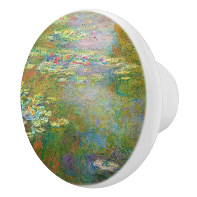 Water Lilies by Claude Monet Ceramic Knob (Right)