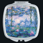 Water Lilies by Claude Monet Compact Mirror<br><div class="desc">Water Lilies by Claude Monet.
 Please visit my store for more interesting design and more colour choice => zazzle.com/iwheels</div>