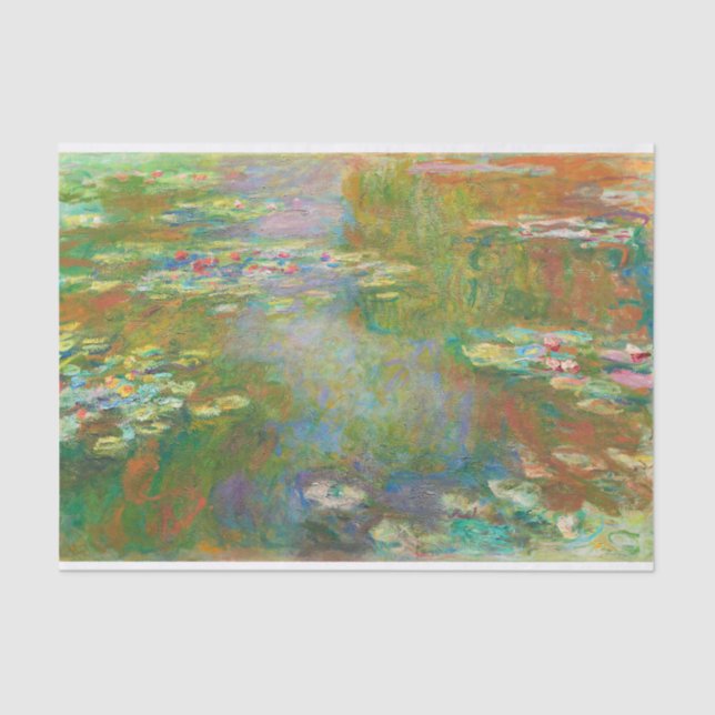 Water Lilies by Claude Monet Decoupage Tissue Paper (Front)