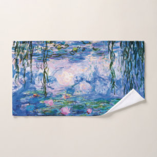 Water Lilies by Claude Monet Hand Towel