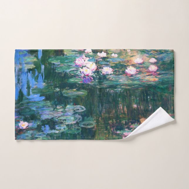 Water Lilies by Claude Monet Hand Towel (Hand Towel)