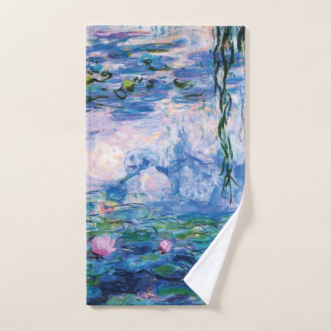 Water Lilies by Claude Monet Hand Towel (Hand Towel)