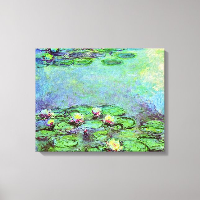 Water Lilies by Claude Monet Impressionism Canvas Print (Front)