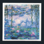 Water Lilies by Claude Monet Napkin<br><div class="desc">Water Lilies by Claude Monet.
Please visit my store for more interesting design and more colour choice. => zazzle.com/iwheels*</div>