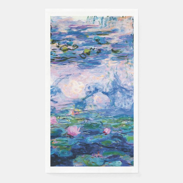 Water Lilies by Claude Monet  Napkin (Front)