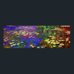Water Lilies by Claude Monet Poster<br><div class="desc">Water Lilies by Claude Monet
 This is a digitally painted quality reproduction of Claude Monet's painting of Water Lilies. 
Please note: For best results,  we suggest the semi-gloss poster paper,  archival mat or premium canvas.It is,  however,  a completely personal decision.</div>