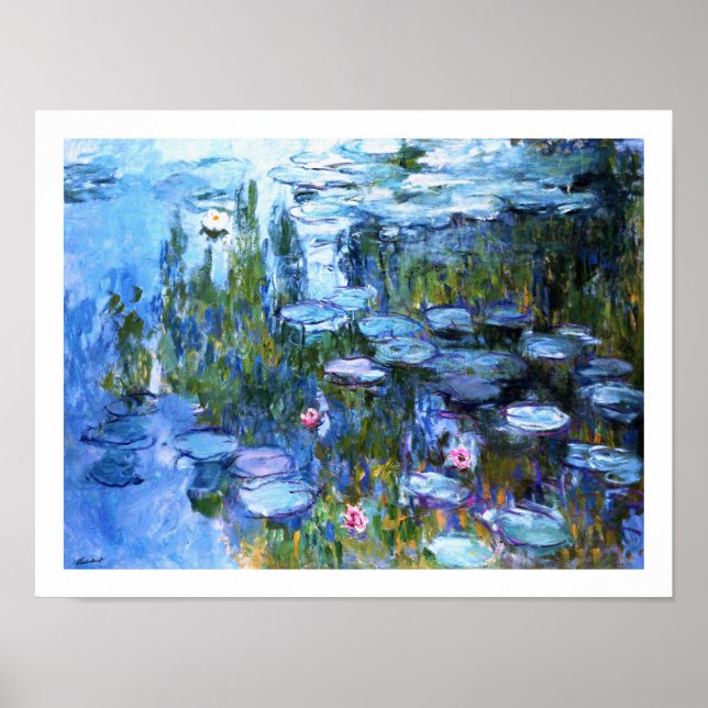 Water Lilies by Claude Monet Poster (Front)