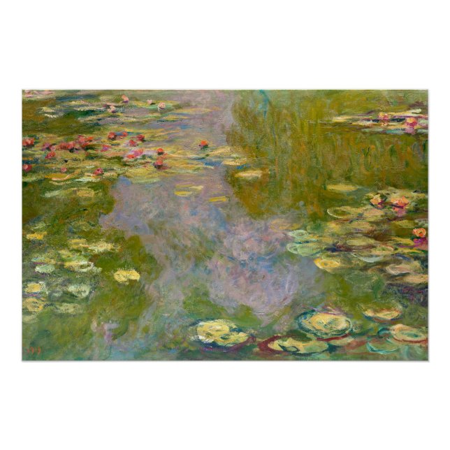 Water Lilies by Claude Monet Poster (Front)