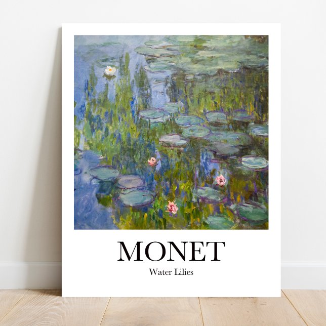 Water Lilies by Claude Monet Poster (Monet Water Lilies Poster: Impress your walls with this iconic Monet masterpiece)