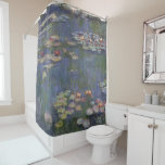 Water Lilies by Claude Monet Shower Curtain<br><div class="desc">This is a print of the 1916 oil on canvass painting of water lilies by Claude Monet</div>