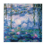 Water Lilies by Claude Monet Tile<br><div class="desc">Water Lilies by Claude Monet. 
Please visit my store for more interesting design and more colour choice => zazzle.com/iwheels*</div>