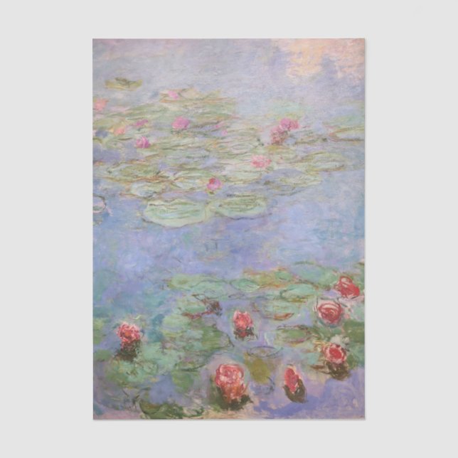 Water Lilies by Claude Monet Tissue Paper (Front)