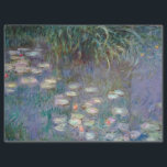 Water Lilies by Claude Monet Tissue Paper<br><div class="desc">This oil painting is “Water Lilies” done in 1920 by French impressionist artist Oscar Claude Monet (1840-1926). It is our Fine Art Series no. 96.</div>