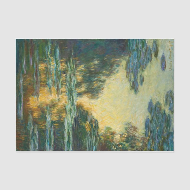 Water Lilies by Claude Monet Tissue Paper (Front)