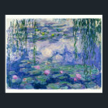 Water Lilies by Monet | 30"x24" Poster<br><div class="desc">This piece is from Monet’s famous series of Water Lilies. Painted in 1910,  it’s a great example of Impressionism – capturing fleeting light,  reflections,  and the gentle movement of water. The colours and strokes make the scene feel alive yet peaceful. Available in 5:4 sizes.</div>