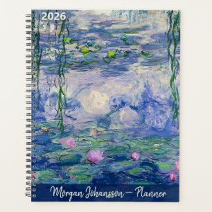 Water Lilies by Monet Custom Text Planner