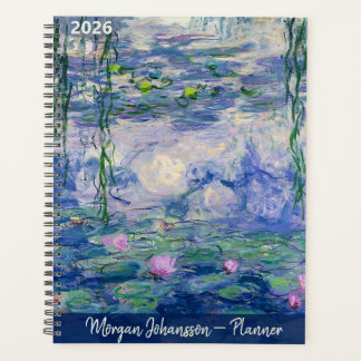 Water Lilies by Monet | Custom Text Planner