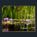 Water Lilies Calendar 2020<br><div class="desc">Calendar of various different Water Lilies</div>
