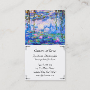 Water Lilies Claude Monet Business Card