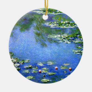 Water Lilies, Claude Monet Ceramic Tree Decoration