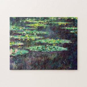 Water Lilies Claude Monet cool, old, master, maste Jigsaw Puzzle