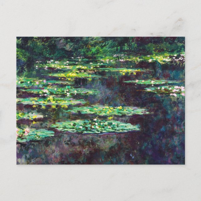 Water Lilies Claude Monet cool, old, master, maste Postcard (Front)