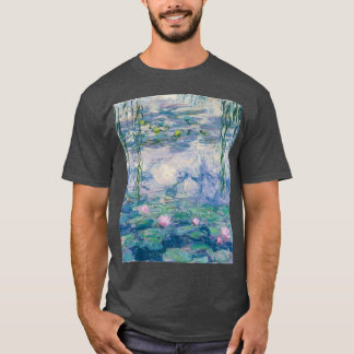 Water Lilies Claude Monet Fine Art retro T-Shirt