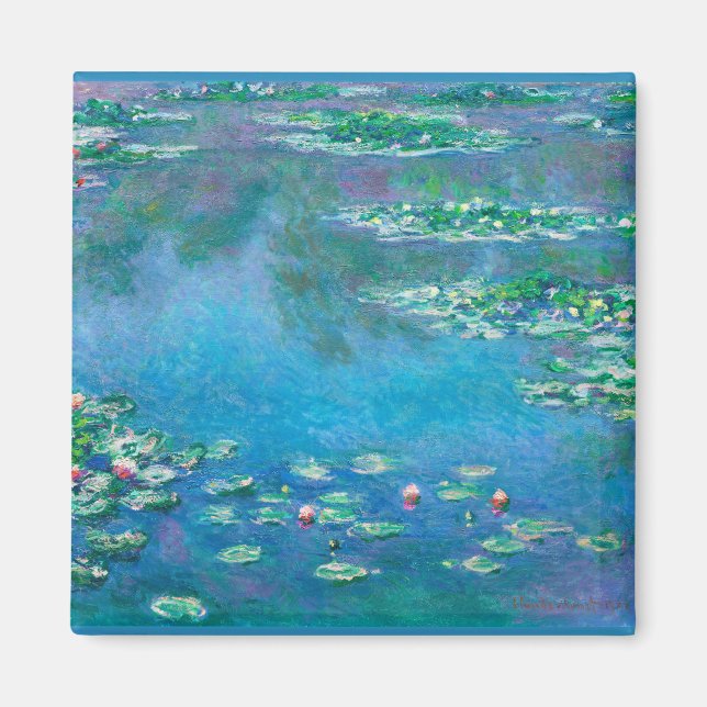 Water Lilies, Claude Monet  Magnet (Front)