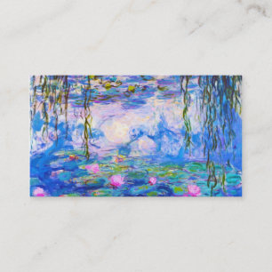 Water Lilies Claude Monet painting old master Business Card