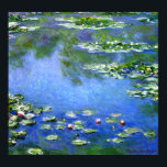 Water Lilies, Claude Monet Poster<br><div class="desc">Water Lilies. Claude Monet (1840 – 1926) was a founder of French impressionist painting, and the most consistent and prolific practitioner of the movement's philosophy of expressing one's perceptions before nature, especially as applied to plein-air landscape painting. The term Impressionism is derived from the title of his painting Impression, Sunrise...</div>