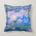 Water Lilies Claude Monet Restored Cushion<br><div class="desc">Water Lilies Claude Monet Restored</div>