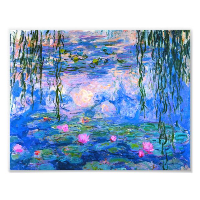 Water Lilies Claude Monet Restored Photo Print (Front)