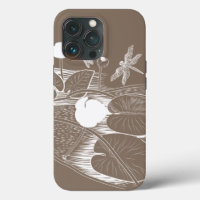 Water-lilies engraving
