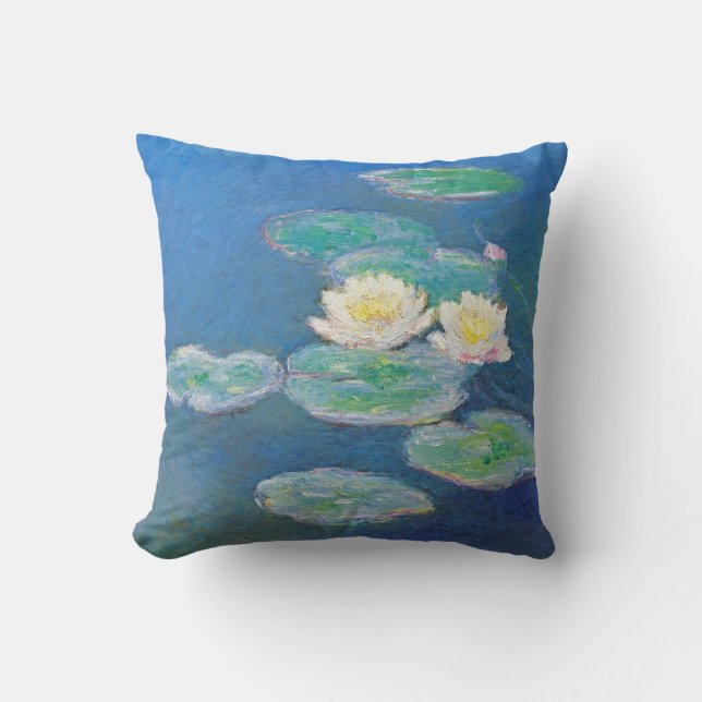 Water Lilies, Evening Effect by Monet Cushion (Front)